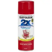 Rust-Oleum 2XULTRA COVER Paint + Primer Spray Gloss APPLE or COLONIAL RED, 340g