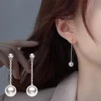 在飛比找momo購物網優惠-【KT DADA】耳環 耳釘 飾品 S925純銀耳環 珍珠耳