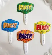 Cake Toppers Festive Party Cupcake Picks One Dozen
