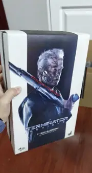 HOTTOYS Terminator T-800 Arnold Schwarzenegger 1/6 Action Figure Elder Version