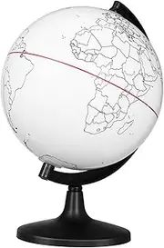 HANABASS Blank Educational Globe Model Diy Coloring World Map Unpainted Interactive Globe for Boys and Girls School Decor