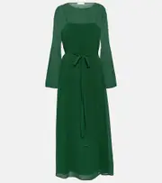 [Chloe] Chloé Silk midi dress AU 8 green