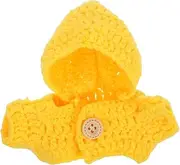 GETAJGHSD Mini Plush Reborn Doll Clothes Dolls Doll Matching Outfit Doll Dress up Cute Stuffed Animal Clothing Plush Dress up Accessories Doll Christmas Clothes Yarn Yellow
