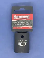 Sidchrome 21mm 1/2" Drive Impact Socket Short X421M