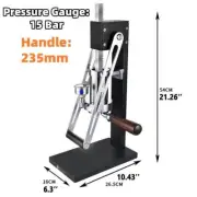 Manual Hand Press Espresso Coffee Maker Push Type Machine Italian Coffee 15 Bar