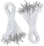 VERDANVERSE Elastic Mask Strings 200pcs Hat Strings Stretch Band Elastic Barb Cord for Diy Craft Bookbinding