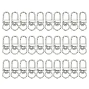 Swivel Lobster Clasp, 30 Pcs Swivel Clasp Hooks Metal Snap Clips, Silver Tone