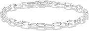 [Generic] Paperclip Chain Choker for Women U Shaped Link Bracelet Anklets, Minimalist Chains Bracelet