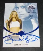 2015 Benchwarmer JENNIFER ENGLAND National Blue Foil Autograph/5 DODGEBALL Sexy