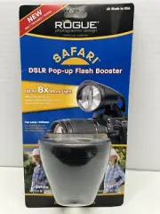 Rogue Safari DSLR Pop-Up Flash Booster (Black) New IN BOX Use For Camera