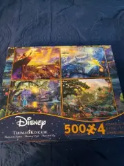 Thomas kinkade Disney Four Puzzle Set