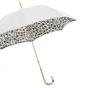White Geometries Double Cloth Umbrella