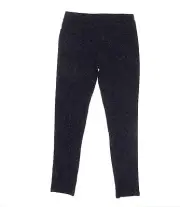Epic Threads Girls' Leopard-Print Flocked Ponte Pants, Deep Black, Size XL