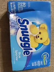 Fabric Softener Dryer Sheets, Blue Sparkle, 80 Count