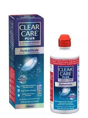 Clear Care Plus Cleaning and Disinfecting Solution - 12 fl oz FREE SHIPPING!