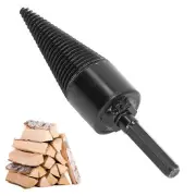 Firewood Drill Bit Wood Log Splitter Carbon Steel Cone Hex Shank Drilling 42mm