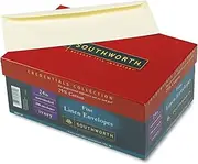 Southworth FSC Certified 55% Recycled 25% Cotton Linen Business Envelopes, 10 (4 1/8in x 9 1/2in), 24 Lb, Ivory, Box of 250, J564-10