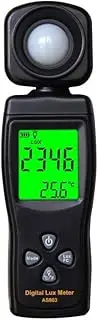 [Cheffort] Digital Lux Meter, LCD Spectrometer Handheld Illuminometer, Photometer Lux Meter, 0～200,000 Lux Light Meter for Homes, Office, Warehouses, Plantations, Stage, Stadiums(Battery NOT Included)