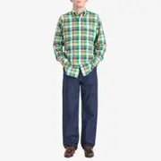 Drake's Madras Button Down Shirt