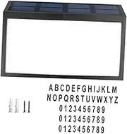 SHINEOFI 1 Set Solar Powered Address Sign Light Durable Outdoor House Number Illumination Bright Light Solar Lamp for Easy Identification