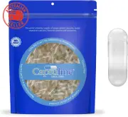 Size 4 - Clear Empty Gelatin Capsules - 1000 Count - Empty Gel Pill Capsules - D