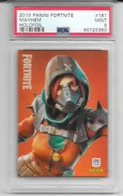 2019 Panini Fortnite Series 1 USA Release Mayhem Holofoil PSA 9 #181 Epic RARE