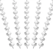 14 mm Crystal Garland Strands, 32.8 Ft Octagon Chandelier Bead String, Clear