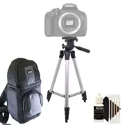 Tall Tripod + DSLR Backpack + Cleaning Kit for Canon EOS Rebel T5 T6