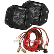 Rigid Industries® D-Series Pro Midnight LED Lights - Spot Diffused - Flush Mount