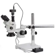 3.5X-90X Simul-Focal Stereo Zoom Microscope + 144-LED Ring Light + 5MP Camera