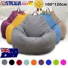 3 Size Large Bean Bag Chair Couch Sofa Cover Indoor Adults Kids Lazy Lounger ✪