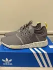 BNWT & BOX Adidas Men NMD_R1 Running Shoes GX9534 Grey/Yellow