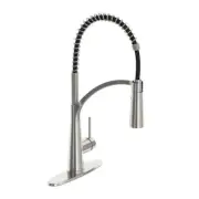 Brenner Commercial Style Single-Handle Pull-Down Sprayer Kitchen Faucet Stainles