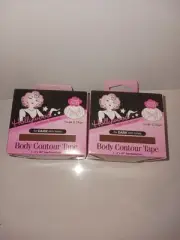 2 Hollywood Fashion Secrets Body Contour Tape for Dark Skin Tones 1-3" x 197''