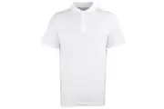 Premier Mens Stud Heavyweight Plain Pique Polo Shirt (White) - UTRW1109