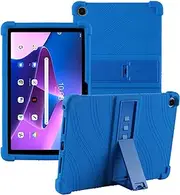 [NOT for Lenovo M10 Plus (2nd gen) 10.3]Case for Lenovo Tab M10 Plus 3rd Gen 10.6 Inch,XLTTONG PC Holder Tablet Silicone Case,Anti-drop for Lenovo Tab M10 Plus 2022 TB-125FU/TB-128FU/TB-128XU (Blue)