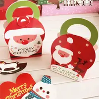 在飛比找松果購物優惠-聖誕老公公 餅乾糖果包裝提盒 (4.1折)