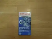 New Maxell Video Cassette Standard Grade 6 Hours VHS T-120/246m