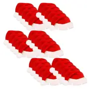 30PCS Christmas Cup Card Santa Hat Wine Glass Decor Ornaments C7I48628