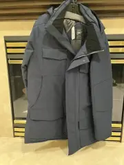 NWT Canada Goose Windemere Coat Men Large White Goose Down TEI-4 Navy Blue