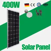 12V 400W Solar Panel Kit Mono Fixed Caravan Camping Power Battery Charging Power