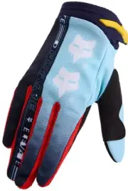 Fox Racing 180 Elevated Youth MX Offroad Gloves Light Blue