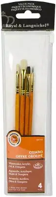 Bristle/Sable Value Pack Brush Set 4/Pkg