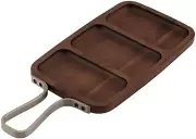 Browne Essentails Acacia Wood Serving Board w/Stainless Handle, 12" x 7"