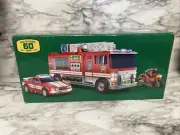 Hess 2024 Fire Truck with Car and Motorcycle 60th Anniversary New in Box