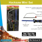Hacksaw Mini Set 24cm High Tension Frame Metal Saw Blade with Handle