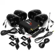 1000W Amplifier 4 Speakers Waterproof Motorcycle Audio ATV UTV Boat Bluetooth