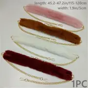 1PC Bag Replacement Strap Belt Faux Fur Buckle Chain Detachable Accessories