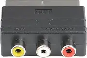 RGB SCART Plug Male to 3 RCA Female AV Adapter Converter for PS4 TV DVD VCR