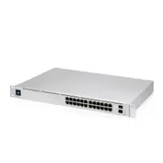 Ubiquiti UniFi 24 port Managed Gigabit Layer2 Layer3 Switch, Auto-sensing 802.3at PoE+ 802.3bt PoE, SFP+, Touch Display - 400W GEN2, USW-PRO-24-POE